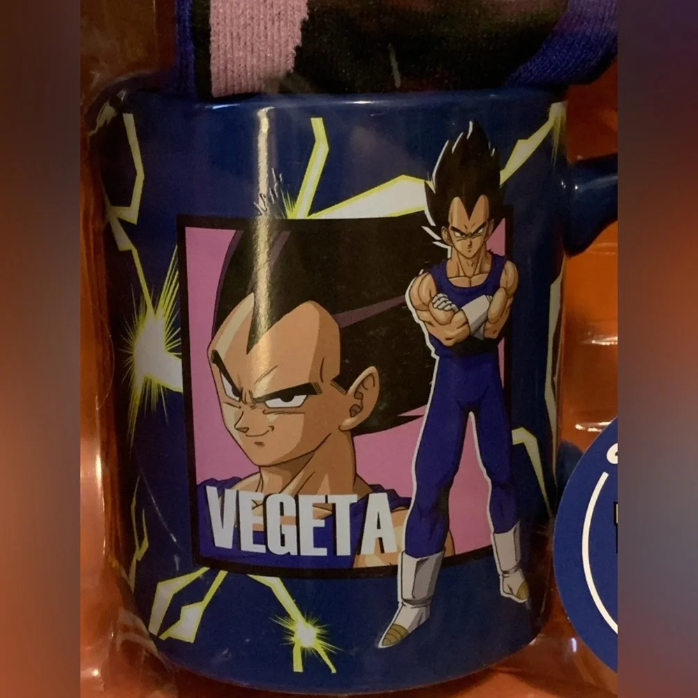 DragonBall Z VEGETA Sock in a mug set collectible